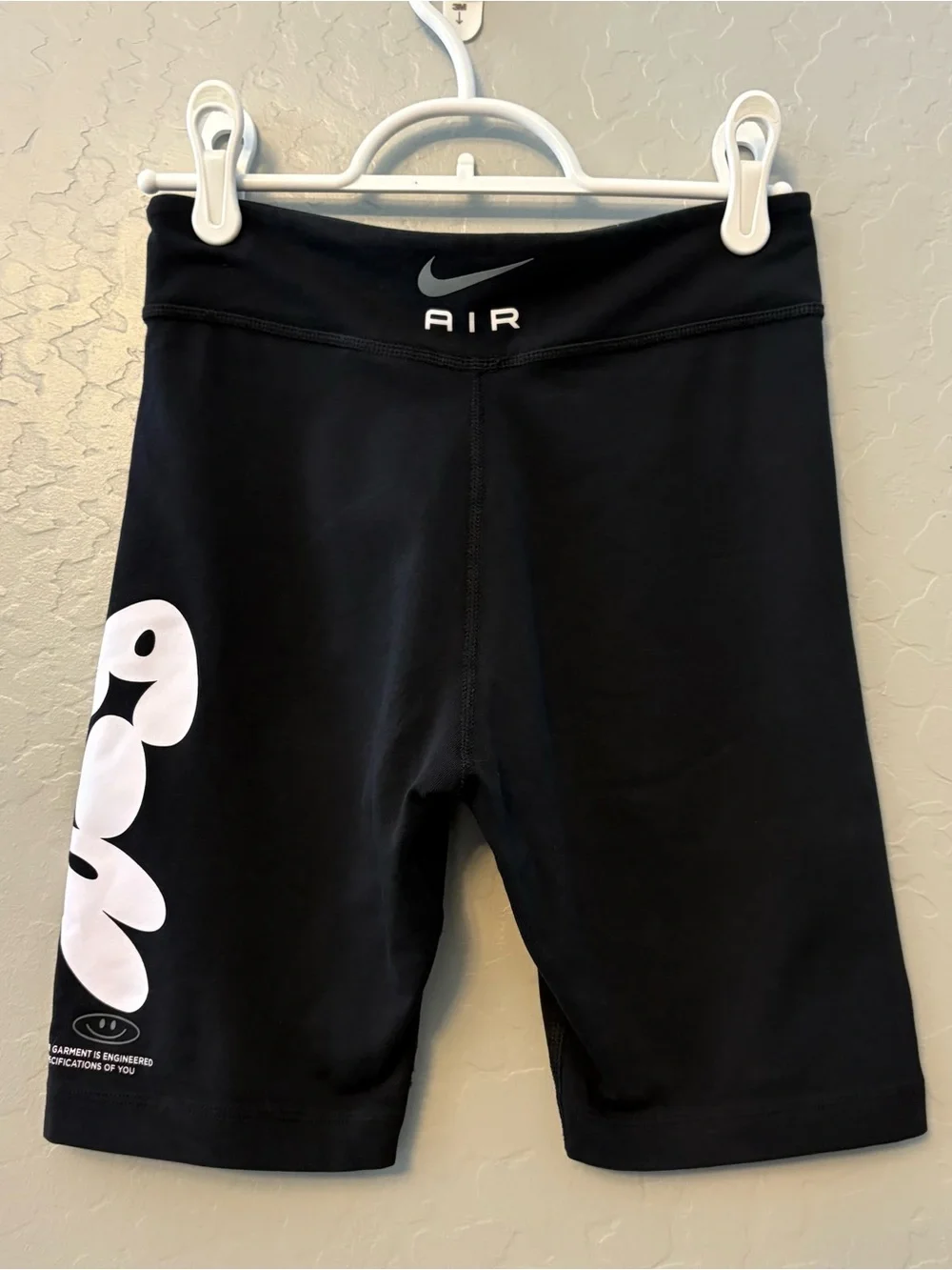 Nike air black and white bicycle style Shorts girls size large